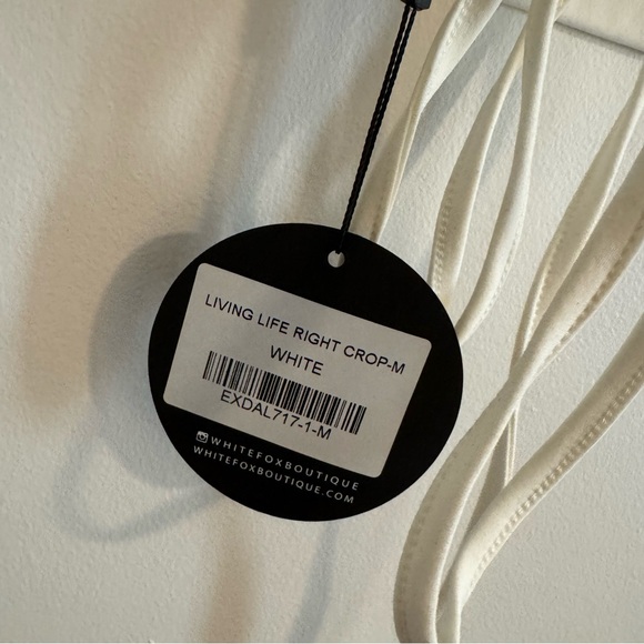 White Fox White Crop Top (NWT!) - Picture 5 of 5